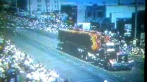 1978 Peterbilt logging truck in Ski to Sea Parade Bellingham Washington.