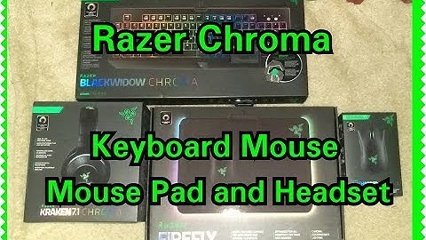 Razer Chroma BlackWidow DeathAdder Kraken Firefly
