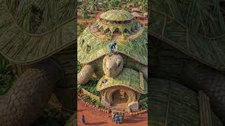 Building the future with nature and imagination. 🐢🌿⚡ #AfroFuture #EcoLiving.