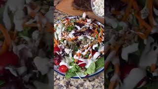 Steak And Blue Cheese Salad #shorts #viralshorts #ytshorts