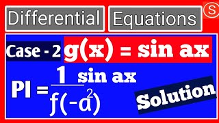 Solution of non homogeneous linear ordinary differential equation with constant coefficients