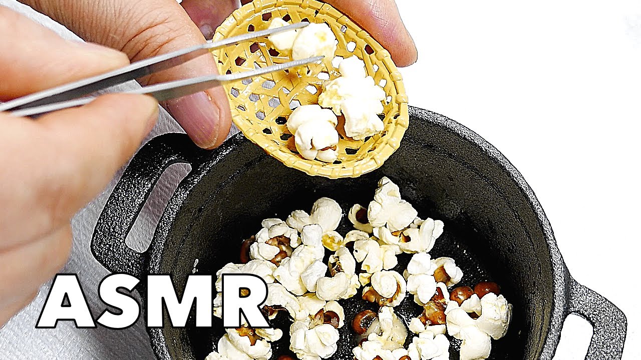 ASMR Relaxing Mini Food - Popcorn | Satisfying Miniature Popcorn