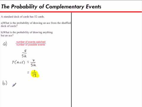 The Probability of Complementary Events - YouTube