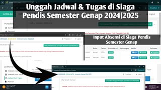How to Upload Schedules and Assignments and Input Attendance in Siaga Pendis for the Even Semeste... screenshot 5