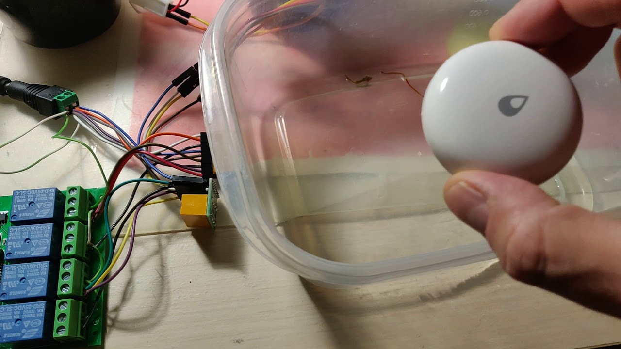 Система контроля протечек diy, тест1 - YouTube