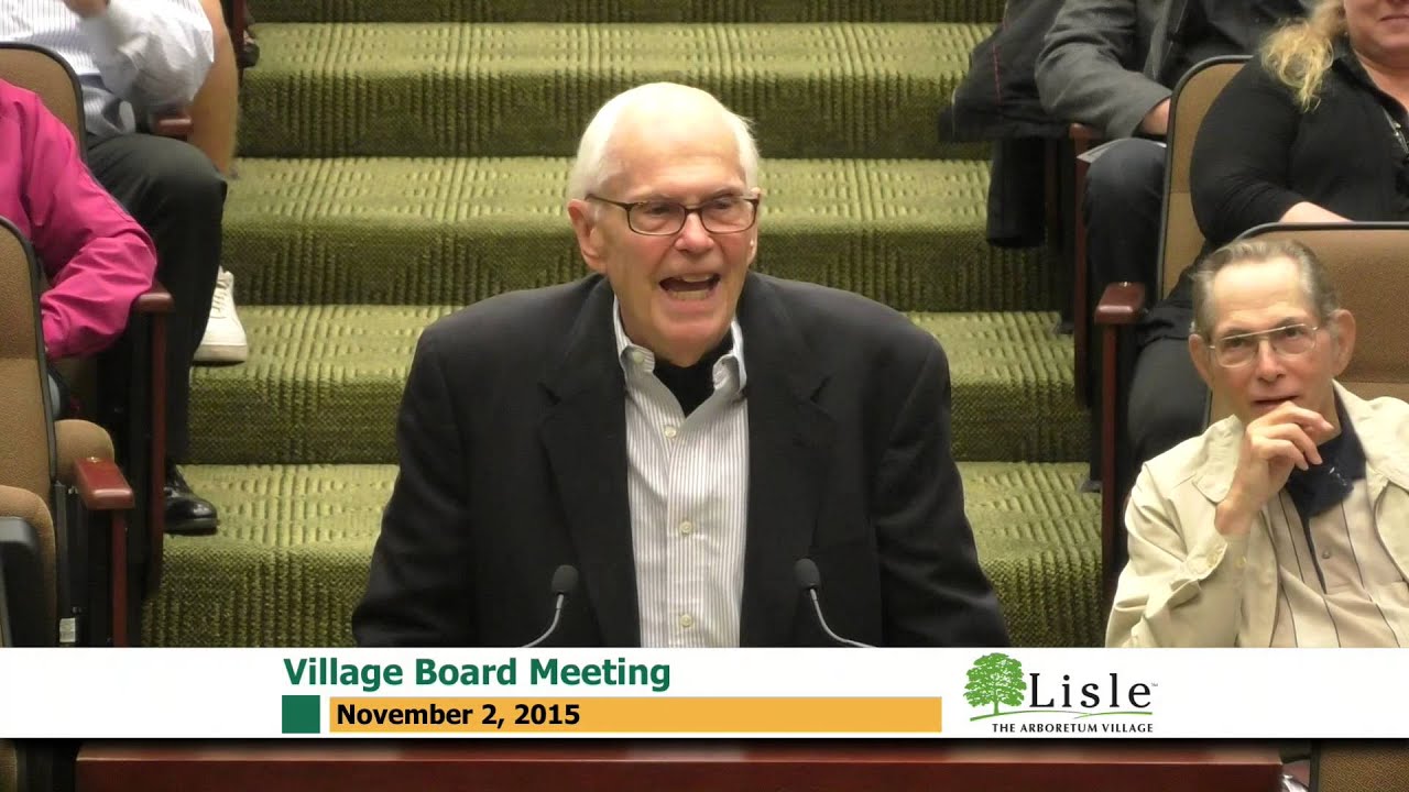 20151102 Village of Lisle Board Meeting YouTube