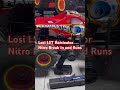 Yes.  New 2008 Losi Raminator Nitro Break In and Runs