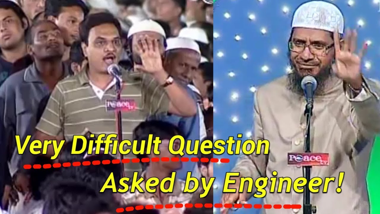 Engineer Asked Very Difficult Question To Dr Zakir Naik Hindi Urdu 