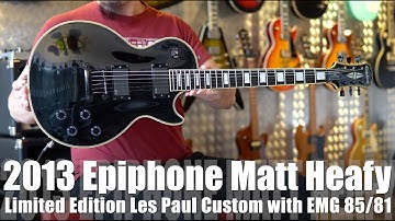 The first Epiphone Matt Heafy Signature Les Paul Custom has a CHUNKY neck!