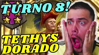 ? TETHYS DORADO A TURNO 8 WOWWWW ? hearthstone battlegrounds bgs camposdebatalla español