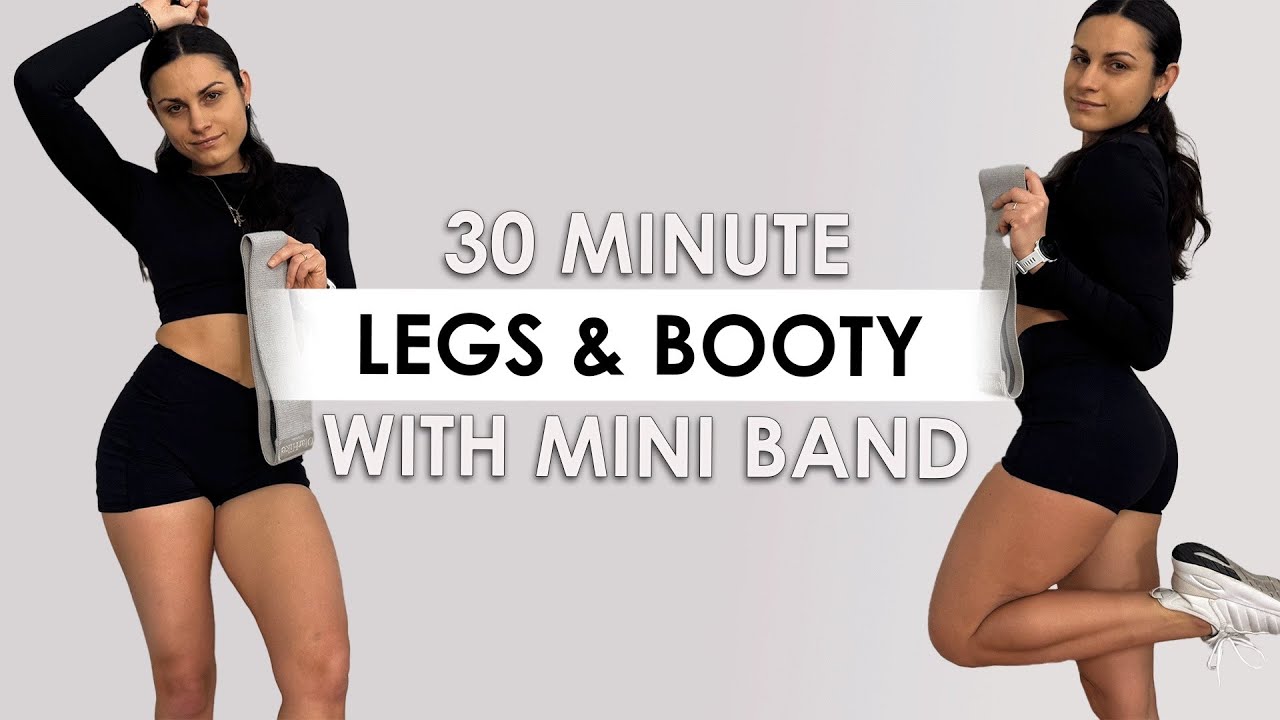 30 MIN LEGS & BOOTY Workout 🔥 Mini Band Glutes Burn (No Jumping) | Home Workout 