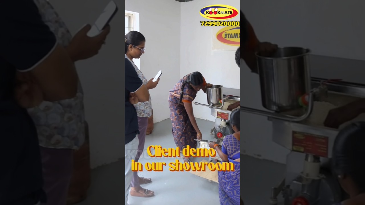 ✨ Live demo in action with our Instant Stone Wet Grinder with Hopper! 🚀Our client experience 