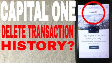✅  Can You Delete Capital One Credit Card Transaction History? 🔴