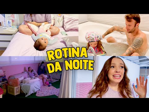 ROTINA DA NOITE COM AS MENINAS