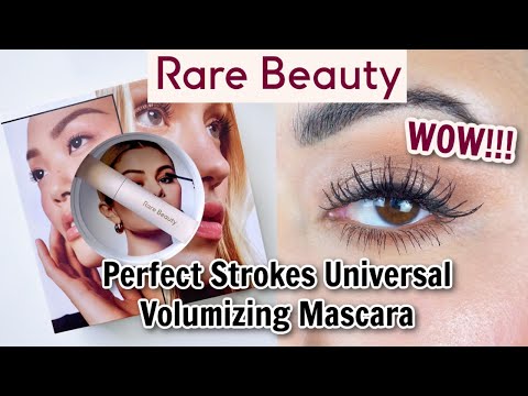 *NEW* RARE BEAUTY PERFECT STROKES UNIVERSAL VOLUMIZING MASCARA REVIEW &amp; FIRST IMPRESSIONS