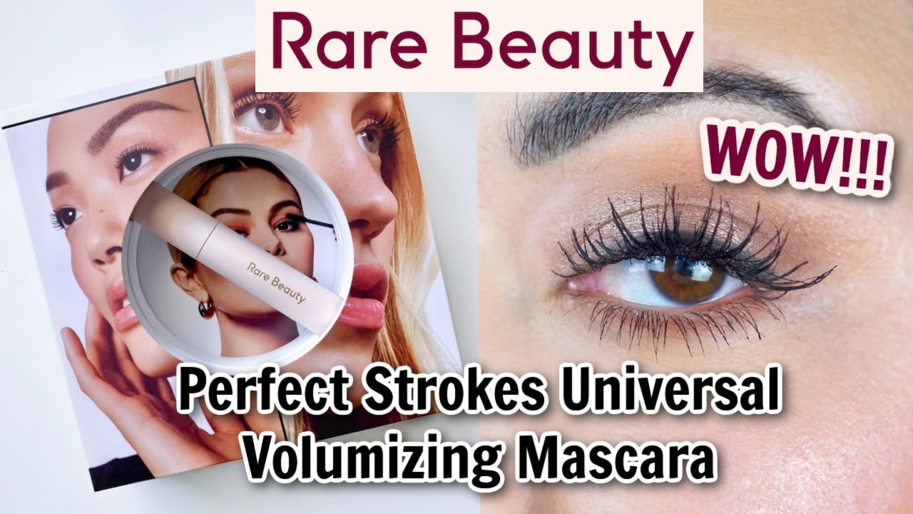 *NEW* RARE BEAUTY PERFECT STROKES UNIVERSAL VOLUMIZING MASCARA REVIEW