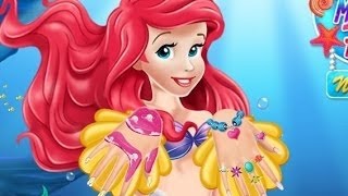 Juegos de Sirena Ariel Ariel salón de los clavos (Ariel Nails Salon) Juegos de Disney Prin screenshot 2