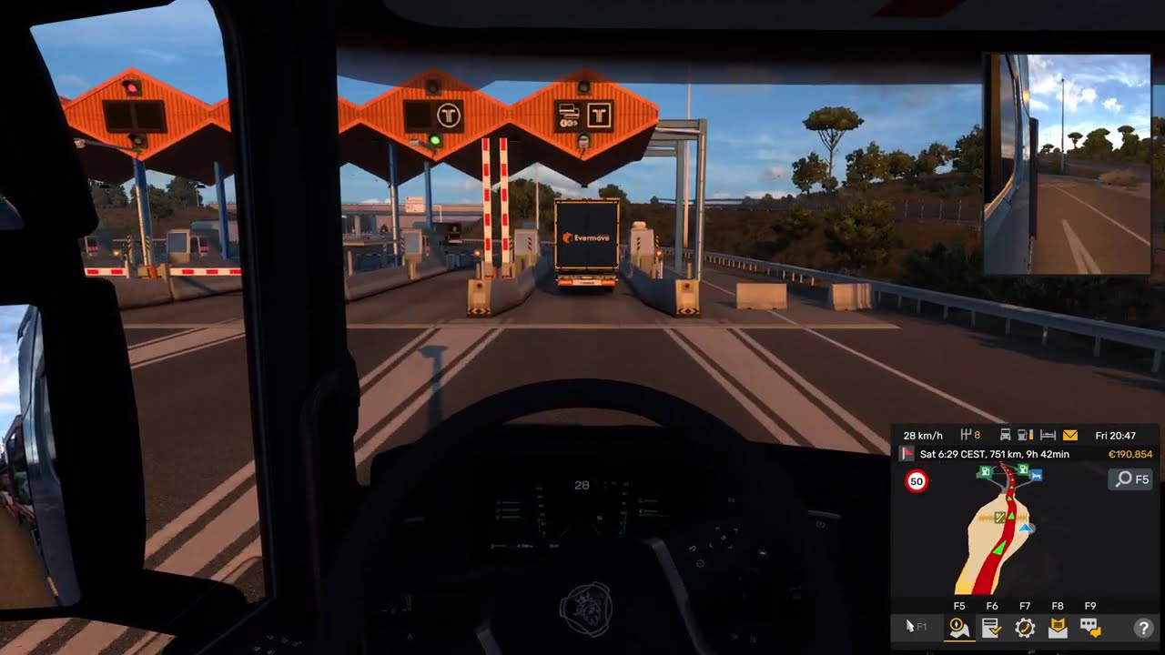 Euro Truck Simulator 2 | Montpellier to Madrid | Cars