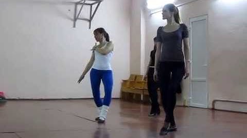 Занятие по танцу Zouk class in dance studio DancA 31 03 14 волны плечиком