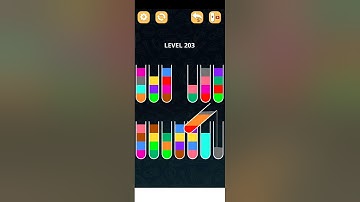 COLOR SORT PUZZLE LEVEL 203