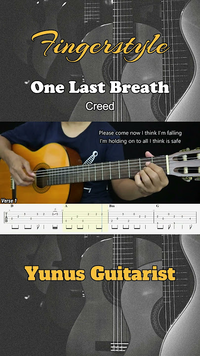 One Last Breath - Creed - Fingerstyle Guitar TAB. Link full video on comment