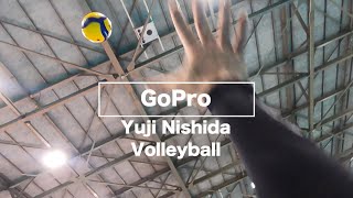 【GoPro】西田有志の100km超えサーブ体験 This is Yuji Nishida's super serve!!