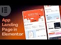 How to Design App Landing Page in Elementor | WordPress Complete Tutorial (2026)