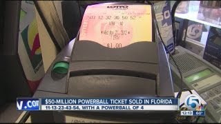 $50 million Powerball winner in Florida, plus lottery scams