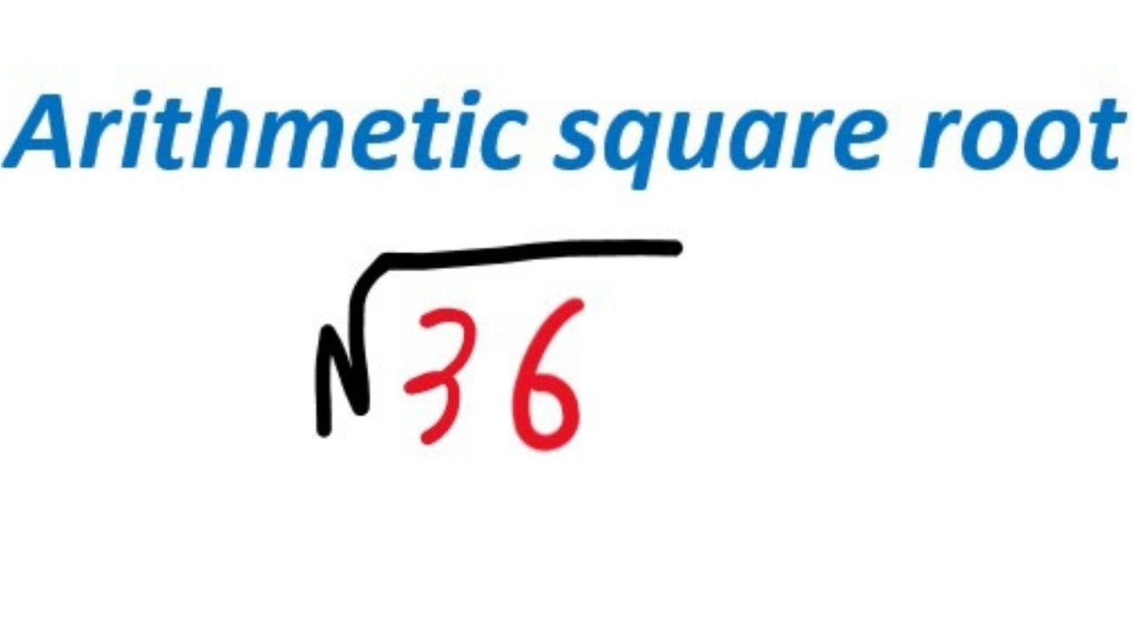 Find the arithmetic square root, very easy to make mistake - YouTube