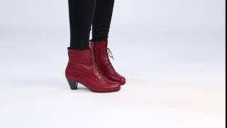 GABOR National Dark Red Womens Ankle Boots