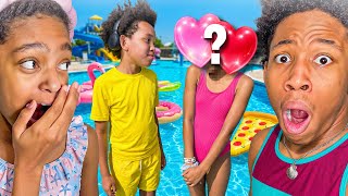 Park DRAMA JAY has a SECRET CRUSH😳 & FUN TIME AT THE WATER PARK| Kota Cake