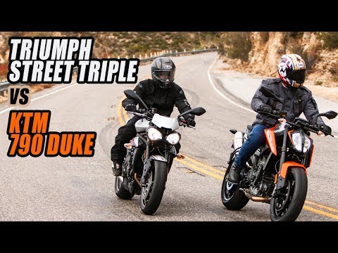 KTM Duke vs Triumph Street Triple R Comparison KTM Duke vs Triumph Street Triple R Comparison