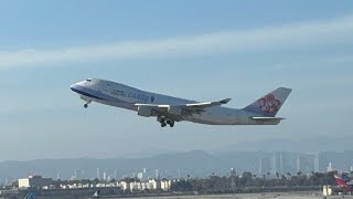 China airlines 747-409F B-18723 reno air twa spaceX 737 and pixar pier