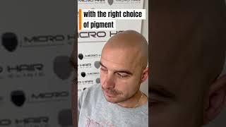 Scalp Mikropigmentacija nakon 3 godine #bald #hair #haircut