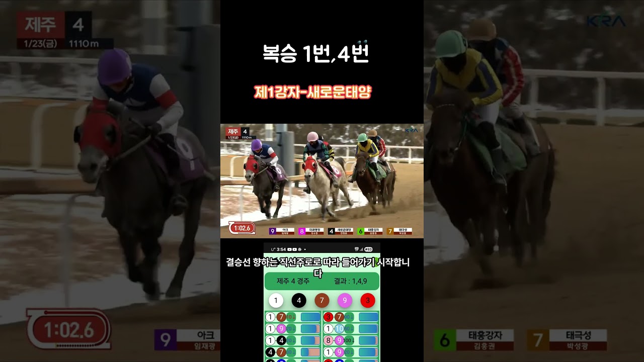 제주4경주(1/23)#short