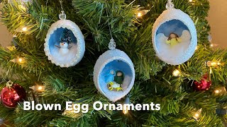 Blown Egg Christmas Ornaments