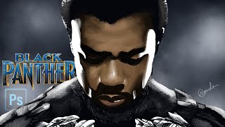Digital Painting Tribute to Chadwick Boseman | Black Panther Digital art screenshot 5
