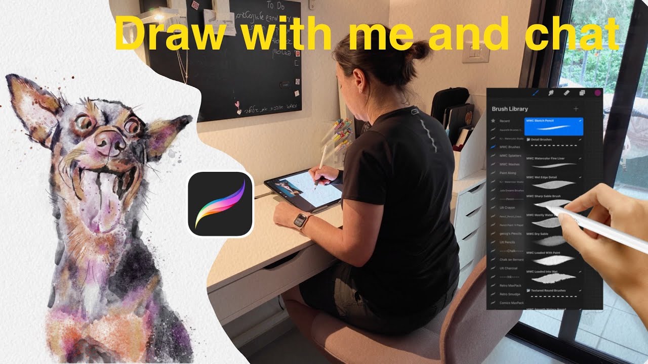 Draw with me and chat - YouTube