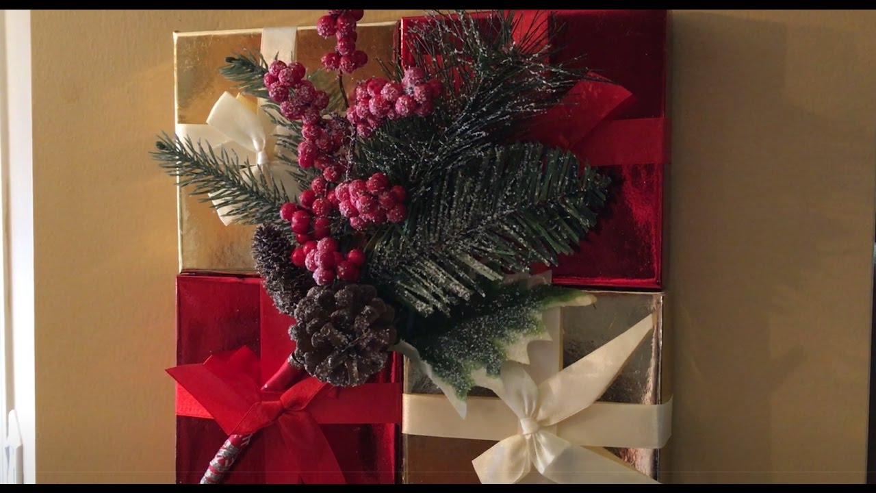 Diy Dollar Tree Christmas Wall Decor | The Cake Boutique