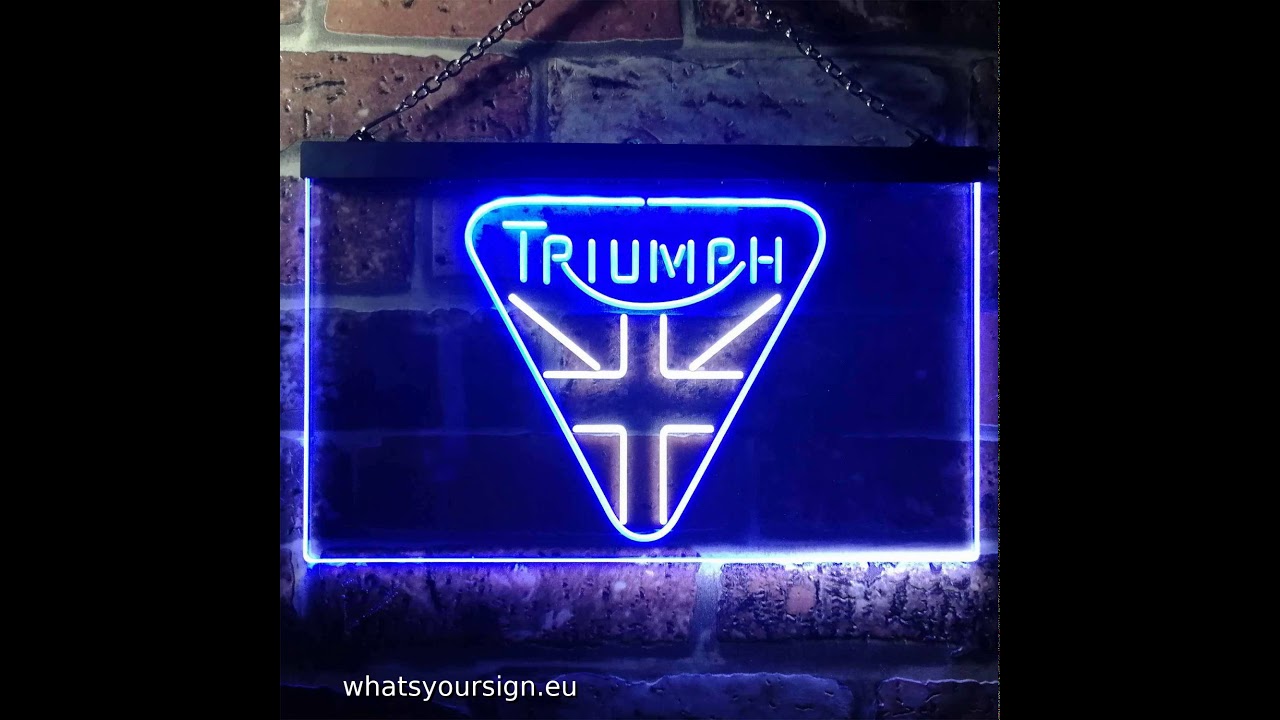 Triumph England LED Neon Sign