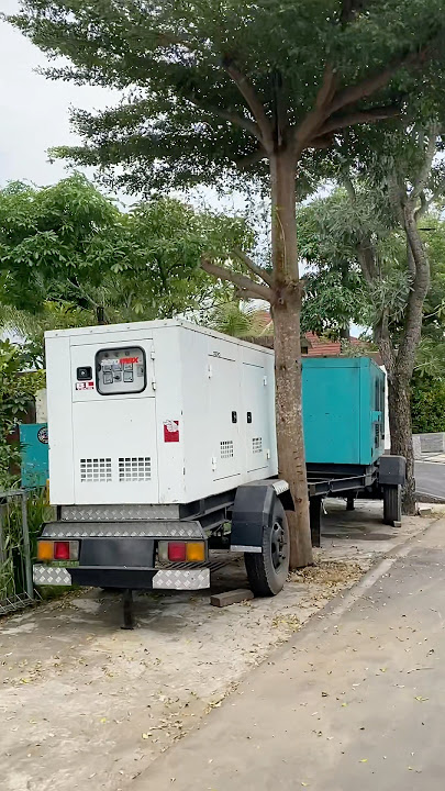 Genset putih biru aeromax production