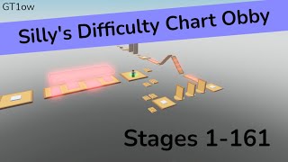 Sillys Difficulty Chart Obby - ALL STAGES [1-161]