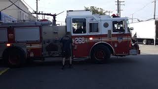 FDNY Engine 268 & Ladder 137 "The Beach House" Responding To A Swimmer In Trouble