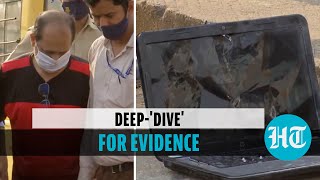 Watch: Sachin Vaze taken from jail to river; divers find laptop, car plates