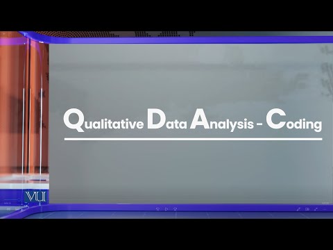 Qualitative Data Analysis: Coding | Research Methods in Education | EDU407_Topic182