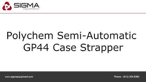 Polychem Semi-Automatic GP44 Case Strapper