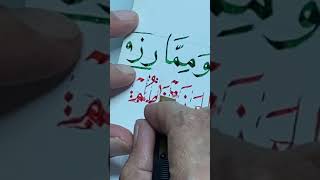 الاستاذ الخطاط عباس البغدادي تصحيح درس بخط النسخ