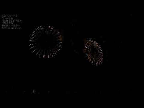 【HDR 10】2022花火甲子園02日本博みんなの花火 ひまわり