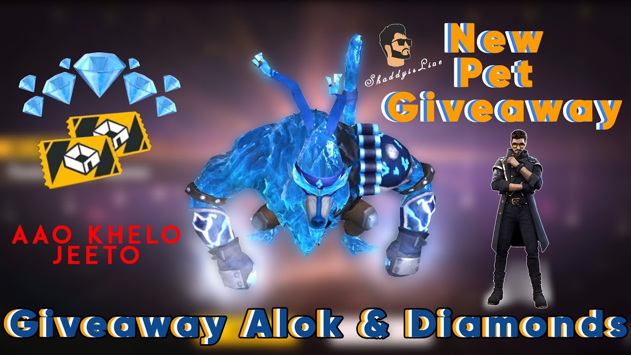 Thanks For 3K🔴New Pet Beaston Giveaway Alok &100 Diamond TopUp🤑🤑 