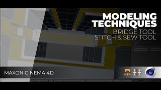 Cinema 4D: Modeling Techniques #5 Bridge & Stitch and sew tool